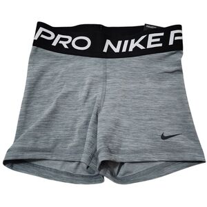 Nike Pro Training Tight Fit Gray/black‎ Shorts Size Xs